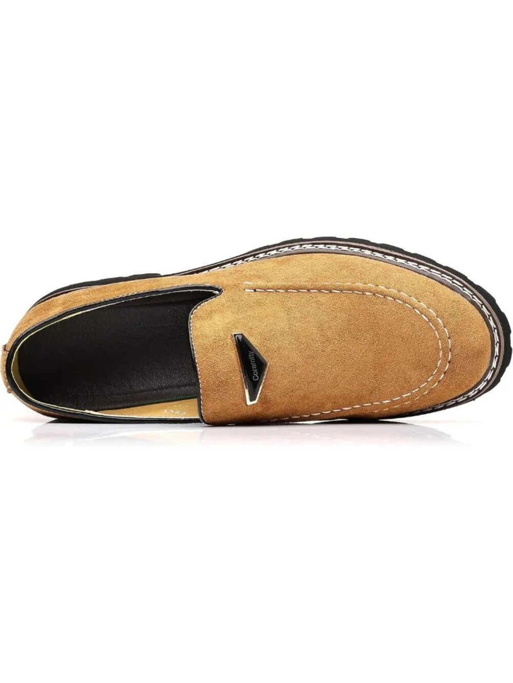 Stylish Vintage Suede Slip-On Dress Loafers for Men - Comfortable Walking Shoes